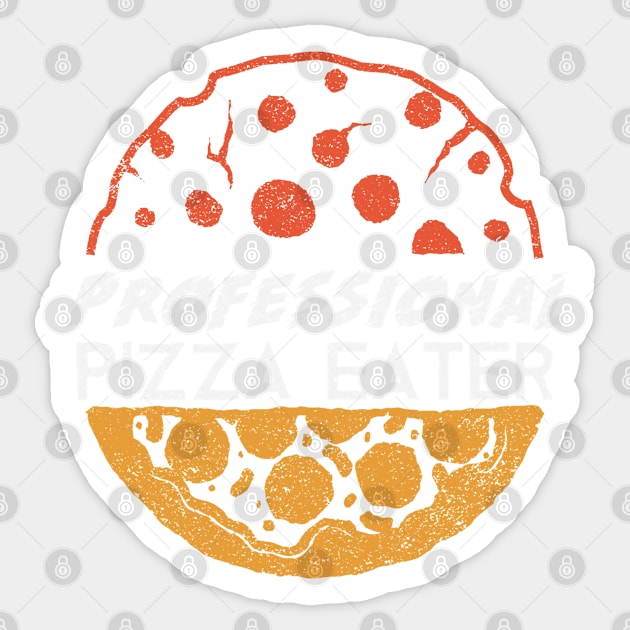 Professional Pizza Eater Sticker by leBoosh-Designs